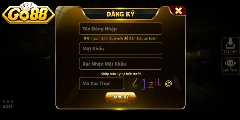 Hướng dẫn chi tiết nhất thao tác đăng ký Go88