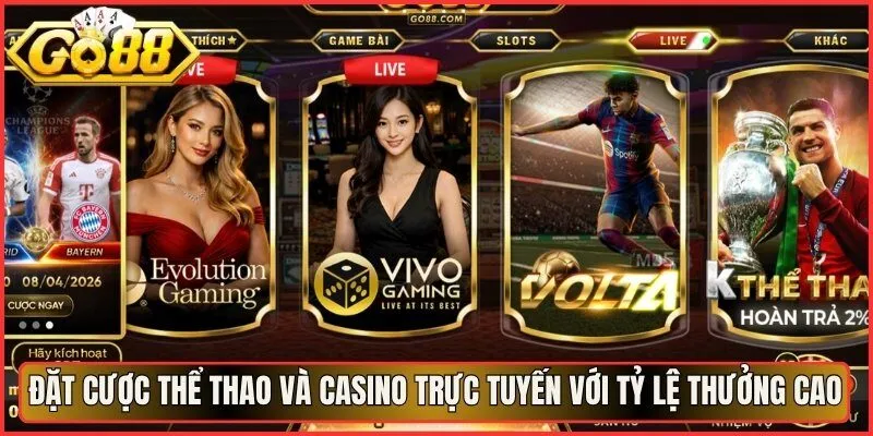 Go88 – Cổng Game Đổi Thưởng Uy Tín 2026 | Link Mới Nhất 11 Sunwin Đặt cược thể thao và casino trực tuyến với tỷ lệ thưởng cao