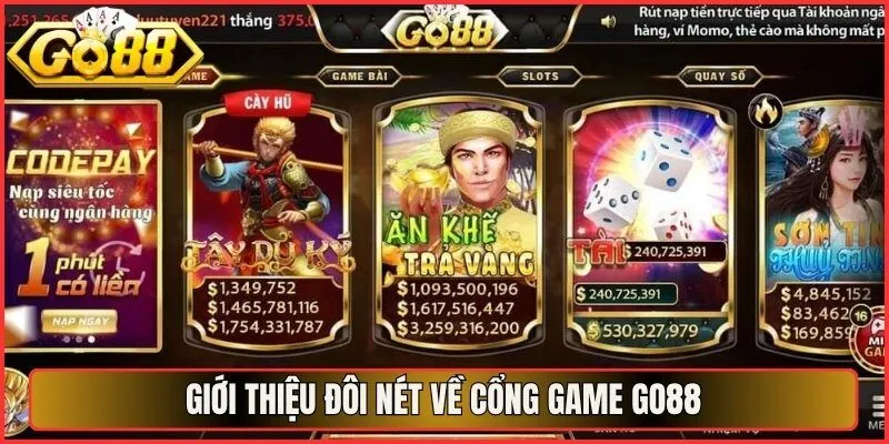 Go88 – Cổng Game Đổi Thưởng Uy Tín 2026 | Link Mới Nhất 7 Sunwin Giới thiệu đôi nét về cổng game Go88